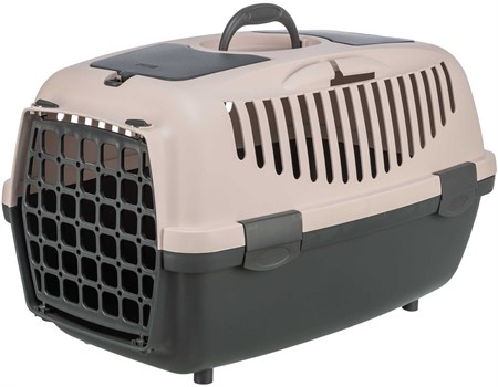 Transportbur Capri 2, XS-S: 37 × 34 × 55 cm, mörkgrå/blush