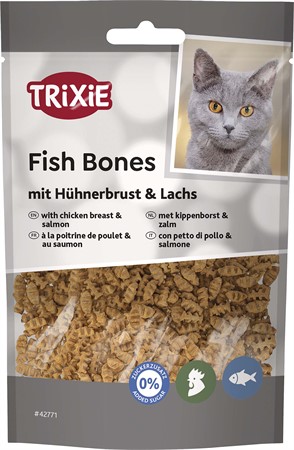 Fish Bones med kycklingbröst och lax, 50 g