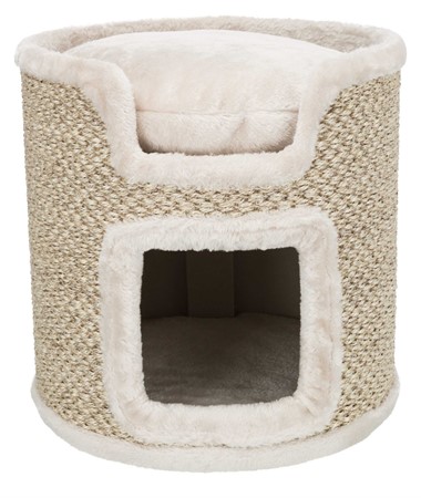 Klösmöbel Cat-Tower Ria, ø 37 x h37 cm, ljusgrå/beige