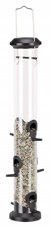 Vildfågelmatare, 1000 ml/13 × 48 × 13 cm, svart