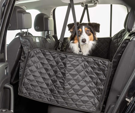 Bilskydd för baksäte m. sidopaneler, 1.64 × 1.61 m, svart