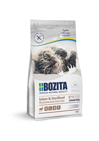 Bozita Indoor & Sterilised Grain free Reindeer  400 g