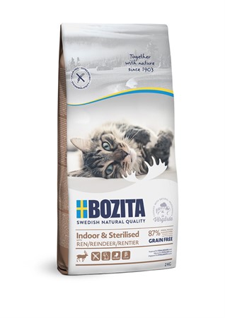 Bozita Indoor & Sterilised Grain free Reindeer  2 kg