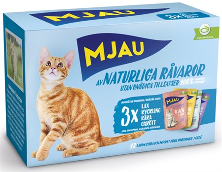 Mjau kött&fisk gelé multipack 12*85g