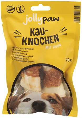 JP, Tuggknut, vit, kyckling, 11 cm, 2 st./70 g