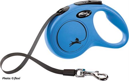 flexi New CLASSIC , S: 5 m band, blå