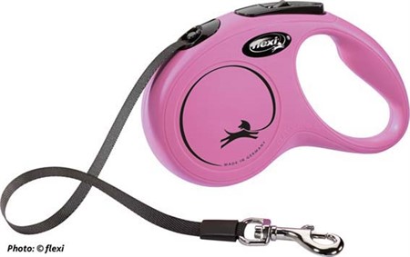 flexi New CLASSIC , S: 5 m band, rosa