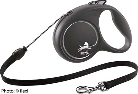 flexi BLACK DESIGN, rep, M: 5 m, svart
