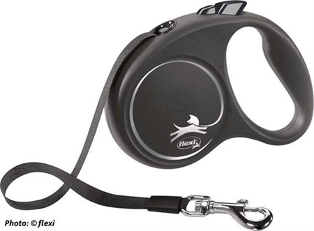 flexi BLACK DESIGN, band, S: 5 m, svart