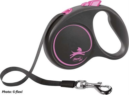 flexi BLACK DESIGN, band, S: 5 m, rosa