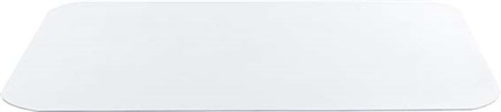 Matskålsunderlägg, vinyl, 48 × 30 cm, transparant