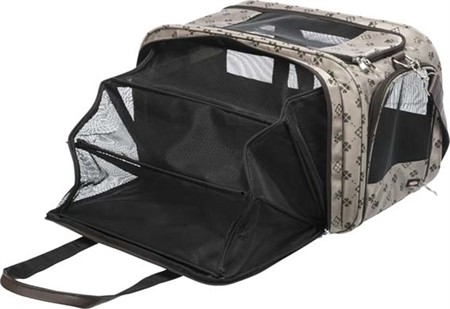 Transportväska Maxima utfällbar 33x32x54cm Beige/Brun