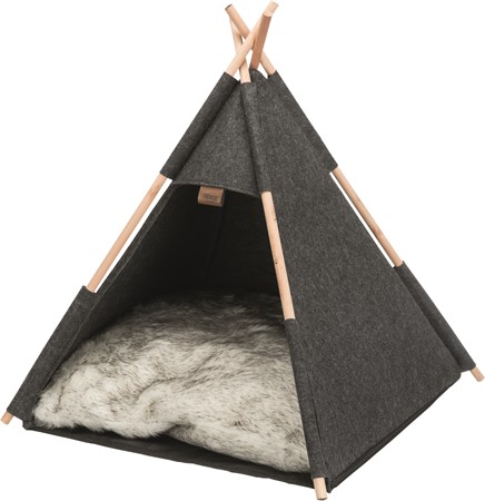 Tipi tält, filt, 55 × 65 × 55 cm, antracit