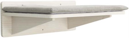 Plattform väggmonterad, 50×17,5×36,5 cm, vit