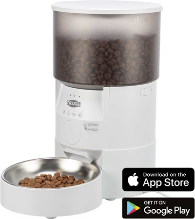 Foderautomat TX-s smart 3.0L, 3 l/18 × 31 × 18 cm, vit