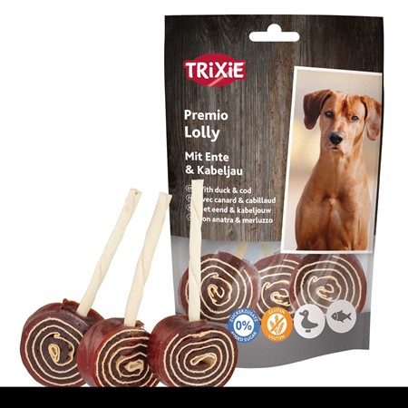 PREMIO Lolly med anka & torsk, 11 cm, 80 g