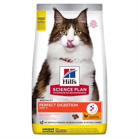Hills Feline Adult Perf. Dig. Chicken & Br-Rice 1.5kg
