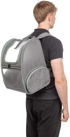 Ryggsäck Chloe, 39 × 43 × 27 cm, ljusgrå