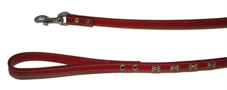 Z Koppel läder Röd m Bendekor 13/120